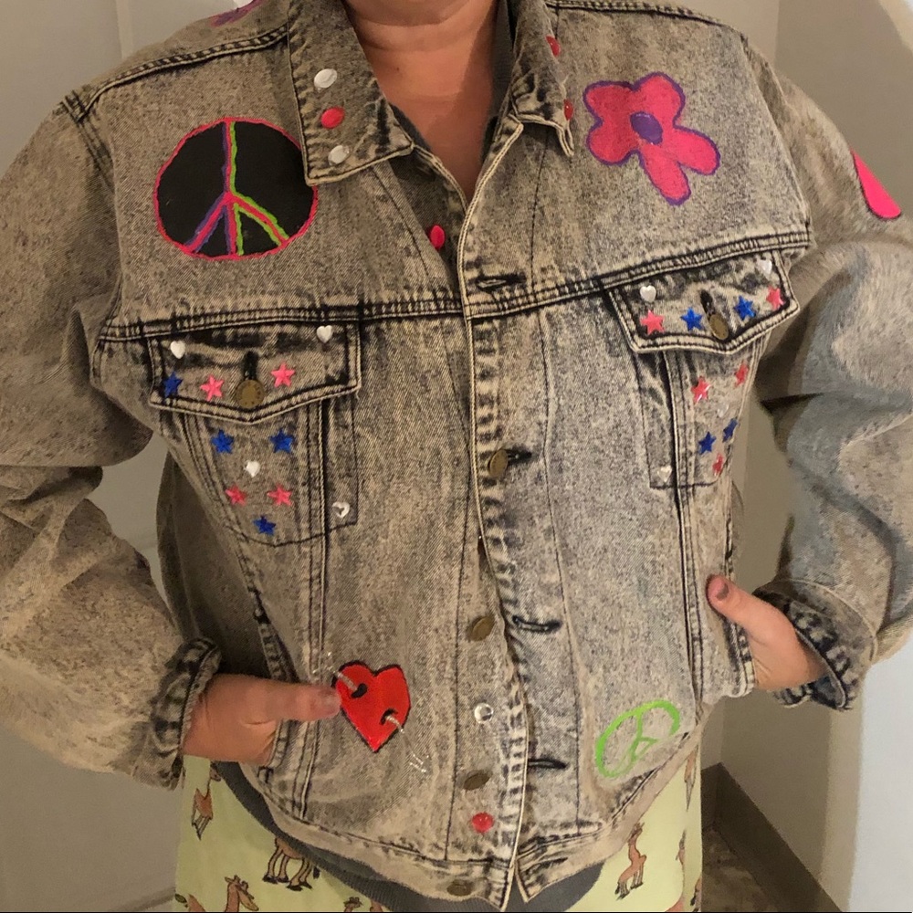 1991 Vintage Acid Wash Denim Jacket